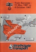 Train Services [Timetable] Strathclyde, 11 May 1987 to 4 October 1987 by British Railways - Strathclyde Transport